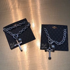 2 Cross Bracelets